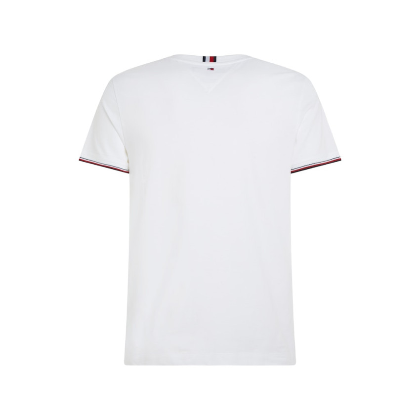 T-Shirt Tommy Hilfiger Homme TIPPED Blanc Cloane Vannes MW0MW32584 YBR