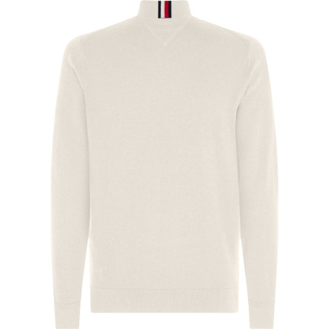 Pull Demi-Zip Tommy Hilfiger Homme Crème Cloane Vannes MW0MW28049 YBH