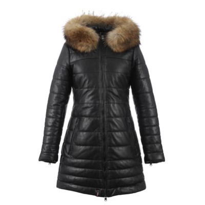 Parka en Cuir Oakwood Femme MARY Noir Cloane Vannes MARY 62943 0501