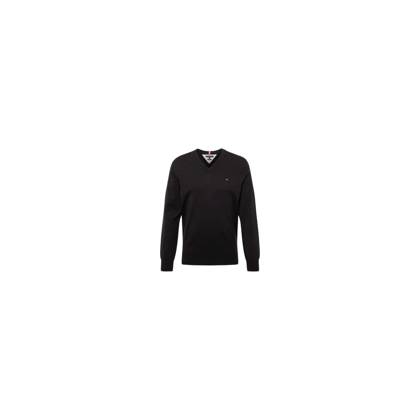 Pull Homme TOMMY HILFIGER Col V CLASSICS Noir Cloane Vannes MW0MW32022