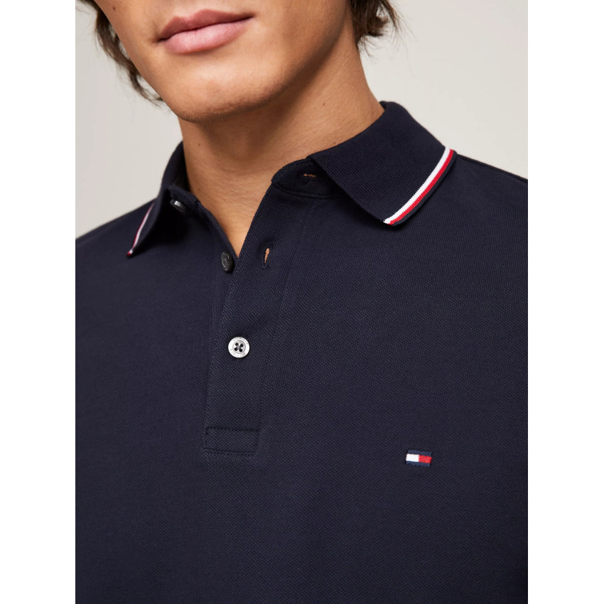 Polo Manches Longues Homme COLLECTION 1985 Tommy Hilfiger Bleu Marine Cloane Vannes MW0MW29543 DW5