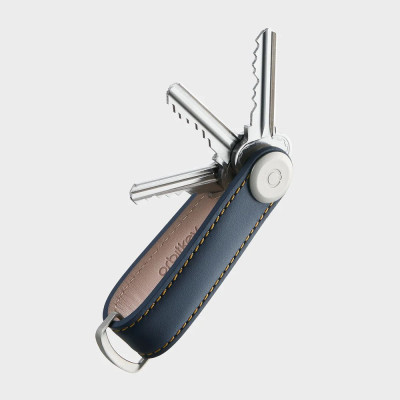 Organisateur de Clés Bleu Marine Orbitkey LEATHER Cloane Vannes