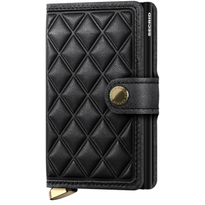 Porte-Cartes Secrid Miniwallet PREMIUM EMBOSS DIAMOND Noir Cloane Vannes