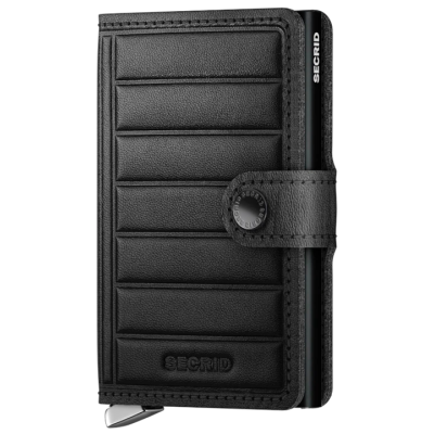 Porte-Cartes Secrid Miniwallet PREMIUM EMBOSS LINES Noir Cloane Vannes