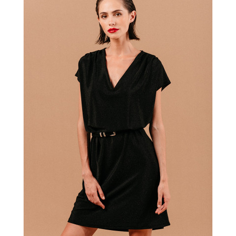 Robe à Paillettes Femme Grace & Mila LYDIE Noir Cloane Vannes