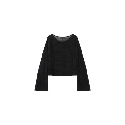 Top scintillant Femme Grace & Mila LUCKY Noir Cloane Vannes