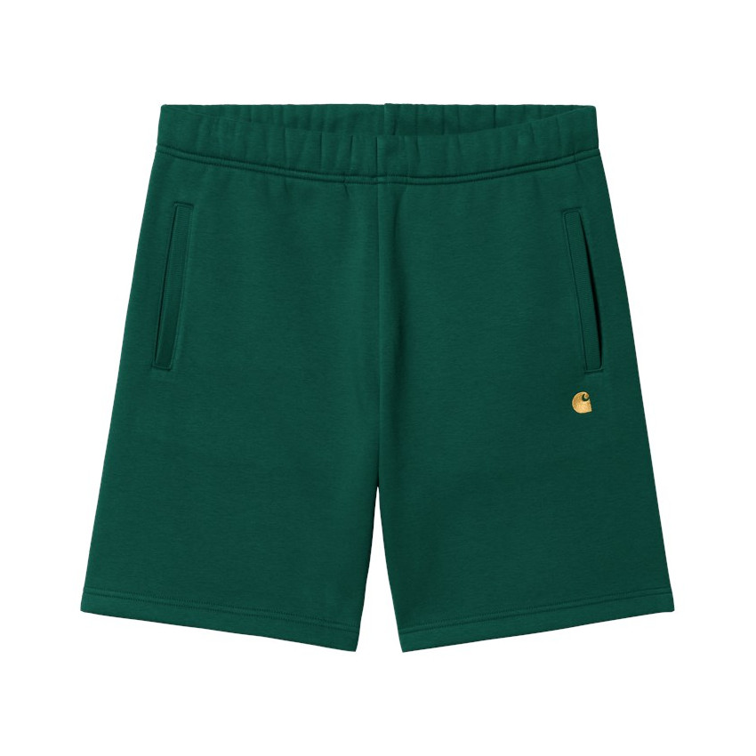 Short Jogging Carhartt Wip Homme CHASE Vert Cloane Square I033669 1YW