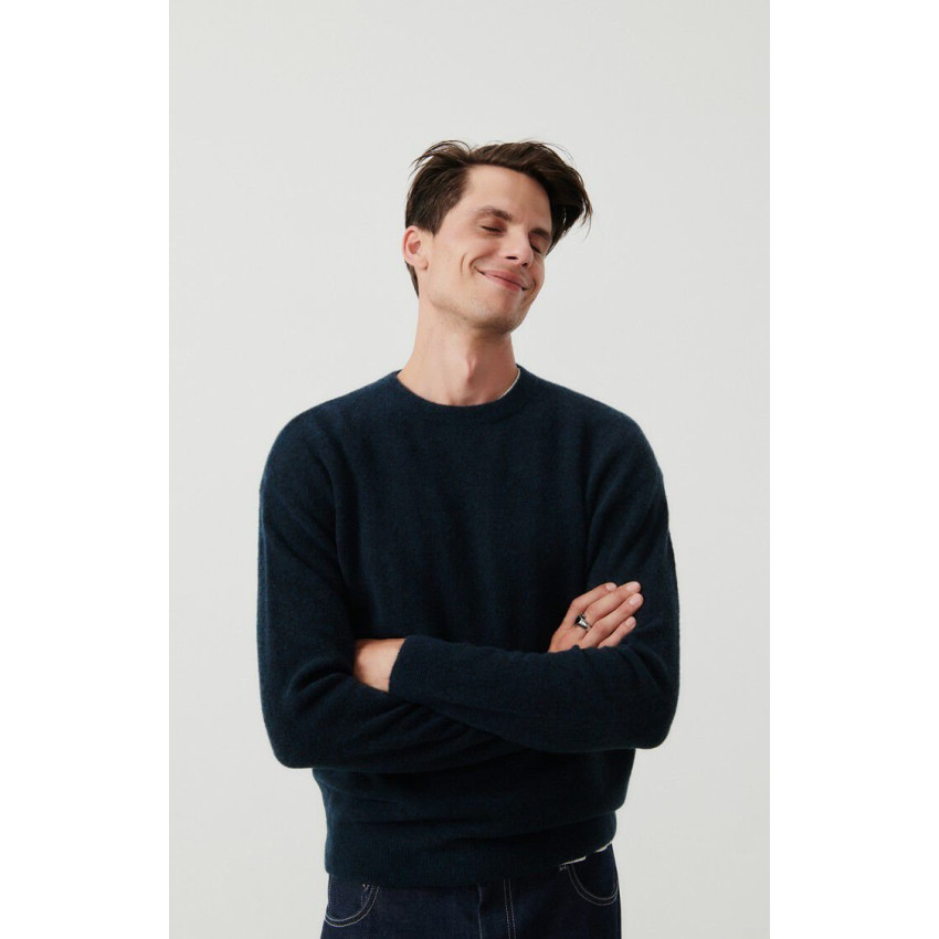 Pull Homme American Vintage RAZPARK Bleu Marine Cloane Vannes MRAZ18A