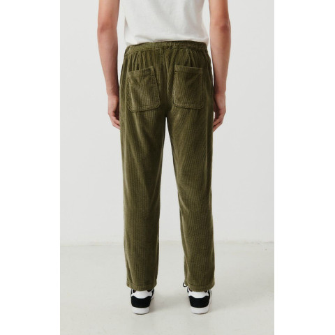 Pantalon en Velours Homme American Vintage PADOW Kaki MPADO10A Cloane Vannes