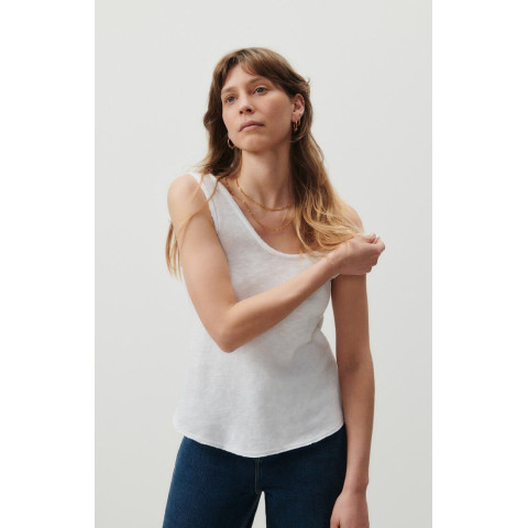 Débardeur American Vintage Femme SONOMA Blanc Cloane Vannes SON29G