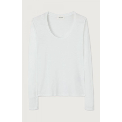T-Shirt Manches Longues Femme JACKSONVILLE Blanc Cloane Vannes JAC49