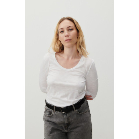 T-Shirt Manches Longues Femme JACKSONVILLE Blanc Cloane Vannes JAC49