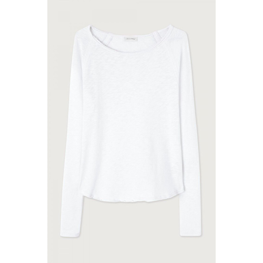 T-Shirt Manches Longues American Vintage Femme SONOMA Blanc Cloane Vannes SON31G