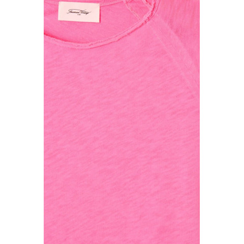 T-Shirt Manches Longues American Vintage Femme SONOMA Fuchsia Cloane Vannes SON31G