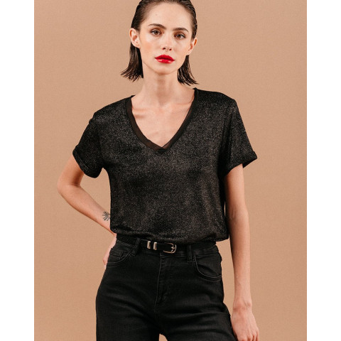 T-Shirt Femme Grace & Mila LOVER Noir Cloane Vannes 22310