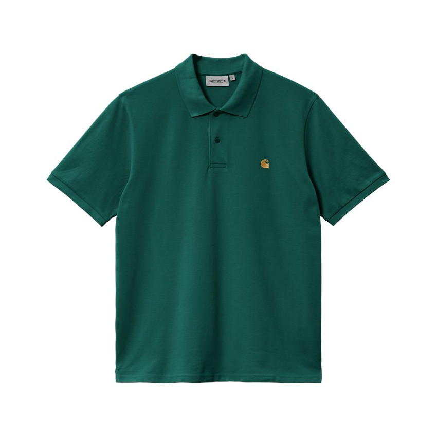 Polo Homme Carhartt Wip CHASE PIQUE Vert Cloane Vannes I023807