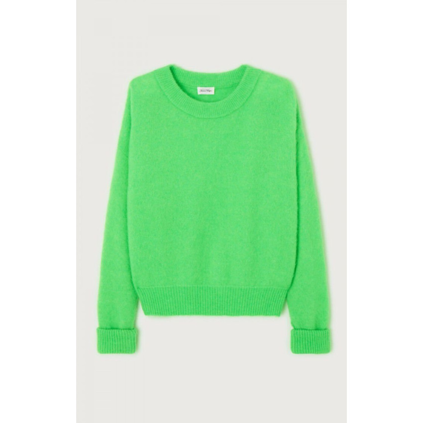 Pull Femme American Vintage VITOW Vert Cloane Vannes VITO18E