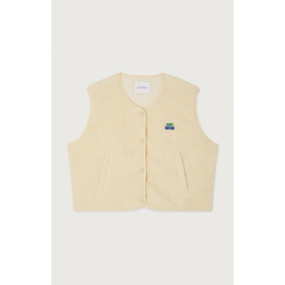 Veste Sans Manches Femme American Vintage HOKTOWN Ecru Cloane Vannes HOK16