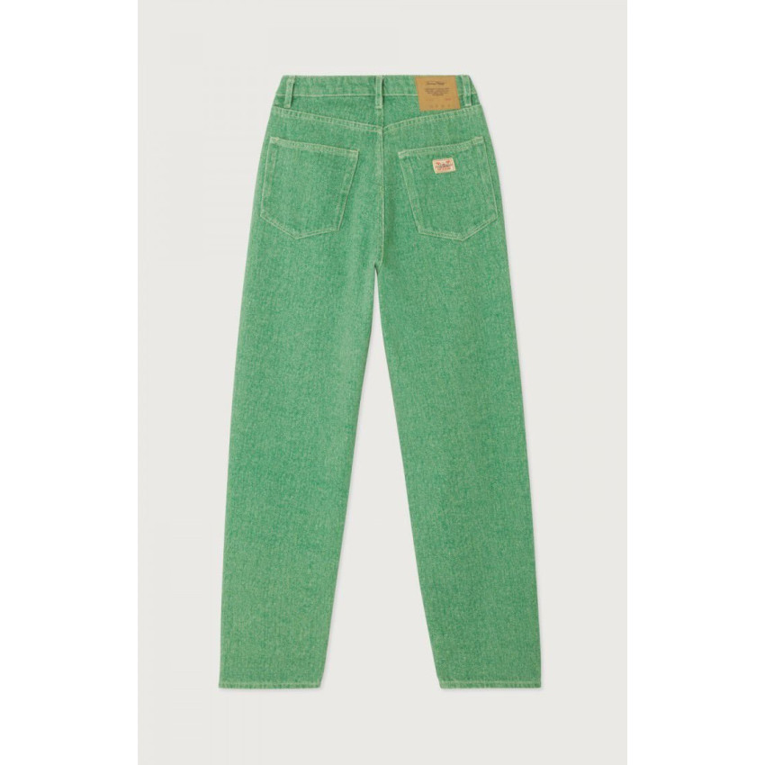 Jeans Femme American Vintage TINEBOROW Vert Cloane Vannes Jeans Femme TINEBOROW Vert