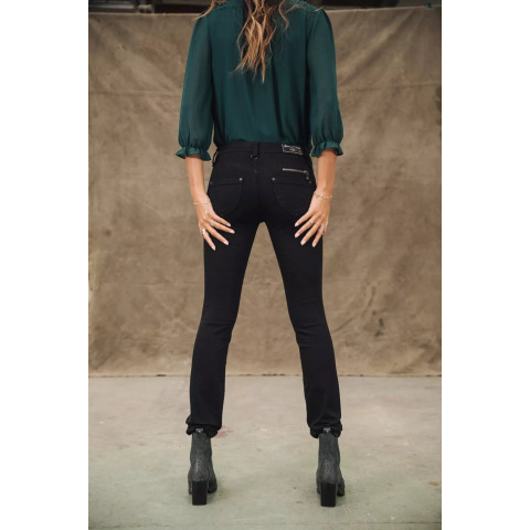 Jean Femme Freeman T Porter ALEXA SLIM Noir Cloane Vannes 00025638