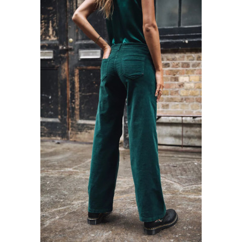 Pantalon Femme Freeman T Porter AGATHA VELVET Vert Cloane Vannes 00025597 VELV23 F739