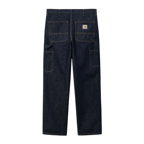 Jean Homme Carhartt Wip SINGLE KNEE PANT Dark Denim Cloane Vannes I032024 01 02