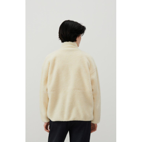 Veste Polaire American Vintage Femme HOKTOWN Ecru Cloane Vannes HOK16C