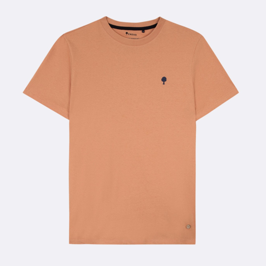 T-Shirt Homme Faguo ARCY Orange Cloane Vannes S24TS0108 ORA14
