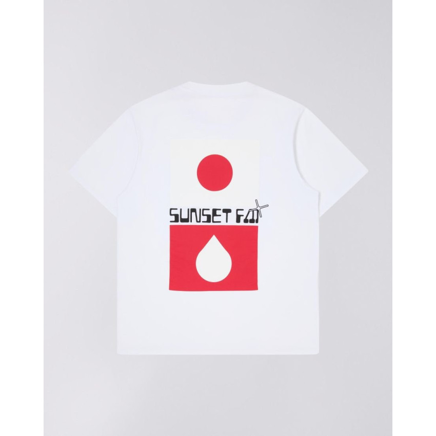 T-Shirt Homme Edwin SUNSET FM Blanc Cloane Vannes I033501 02