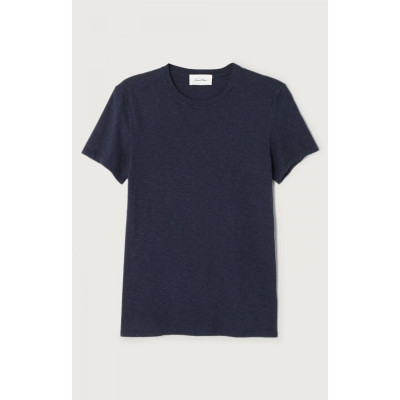 T-Shirt Homme American Vintage BYSAPICK Bleu Marine Cloane Vannes MBYSA18B