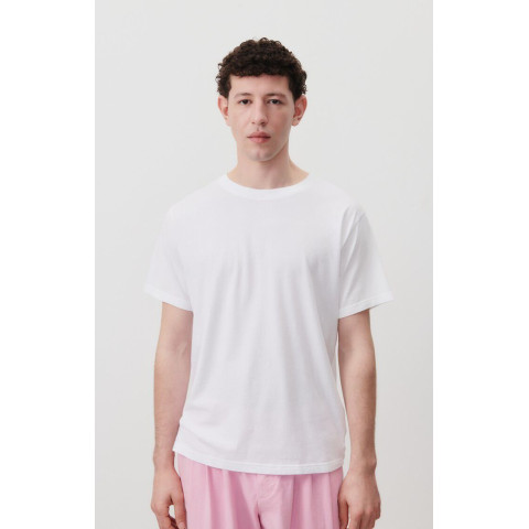 T-Shirt Homme American Vintage VUPAVILLE Blanc Cloane Vannes MVUP02A