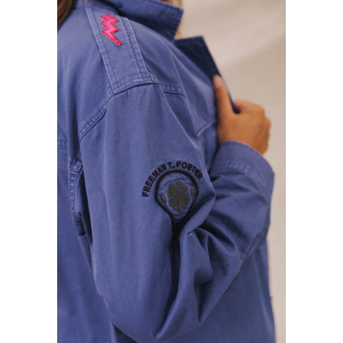 Veste Femme Freeman T Porter VENTY PATCHES 2 Bleu Cloane Vannes  24127765 CO27 F453 F