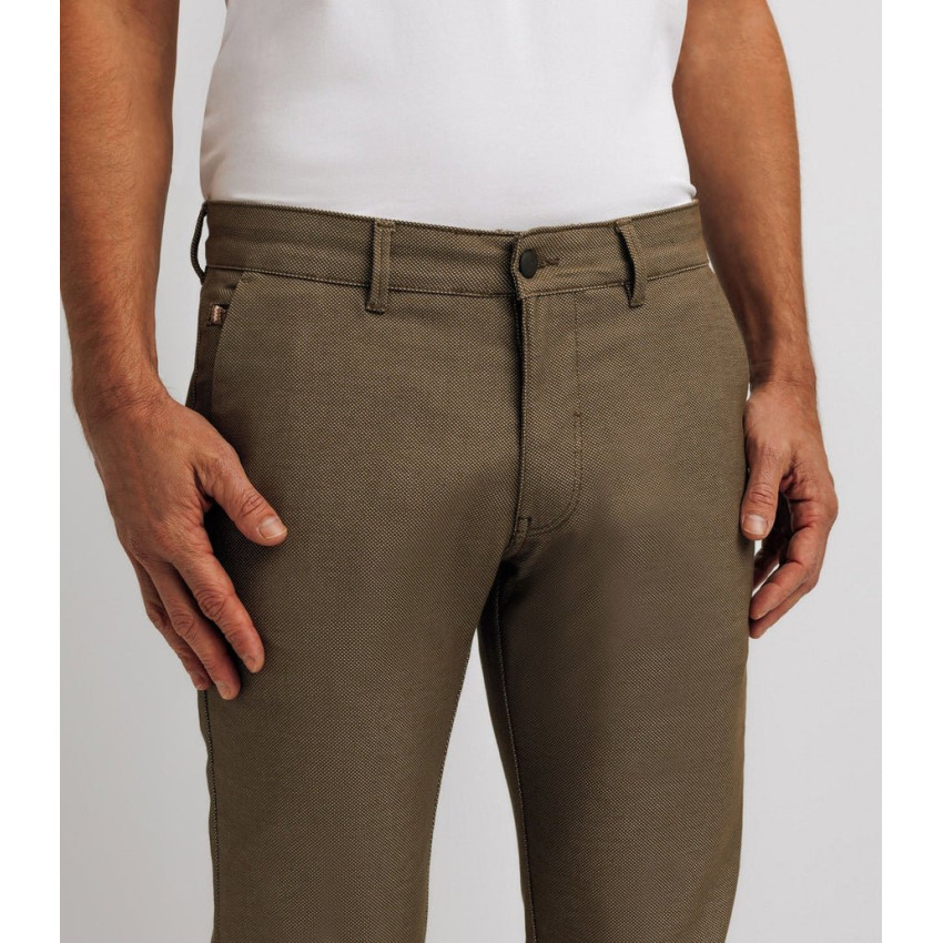 Pantalon Chino Izac Homme PARAI Kaki Cloane Vannes PCE24PARAI