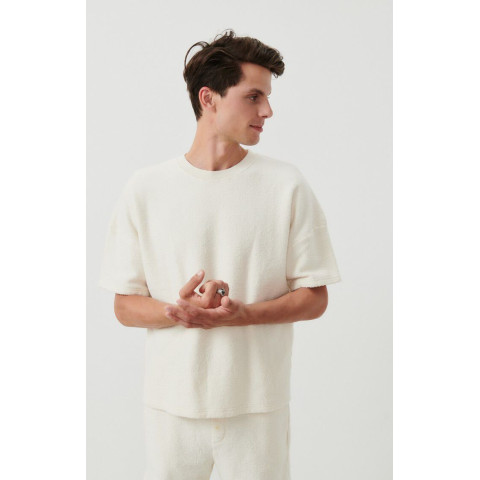 T-Shirt Homme American Vintage BOBYPARK Ecru Cloane Vannes MBOBY02A