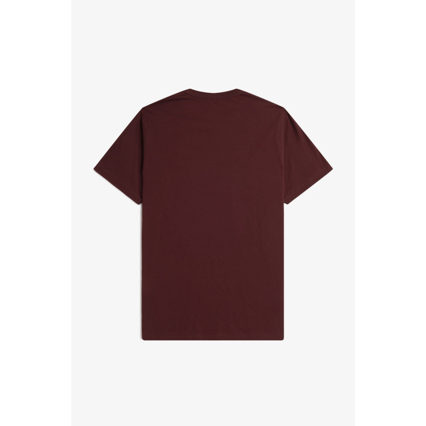 T-Shirt Homme Fred Perry CREW NECK Bordeaux Cloane Vannes M1600