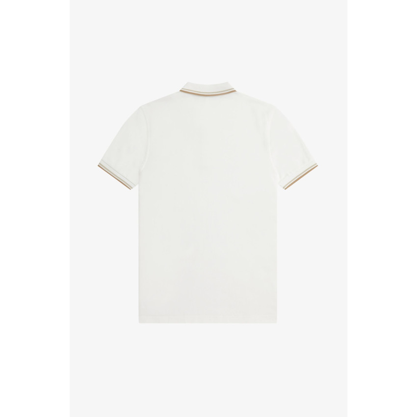 Polo Homme Fred Perry TWIN TIPPED Blanc Cloane Vannes M3600