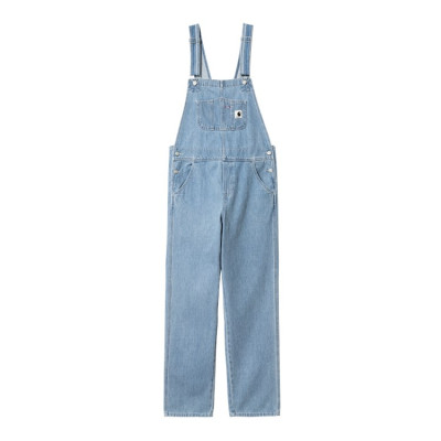 Salopette Femme Carhartt Wip BIB OVERALL Denim Light Cloane Vannes I031250 01 12