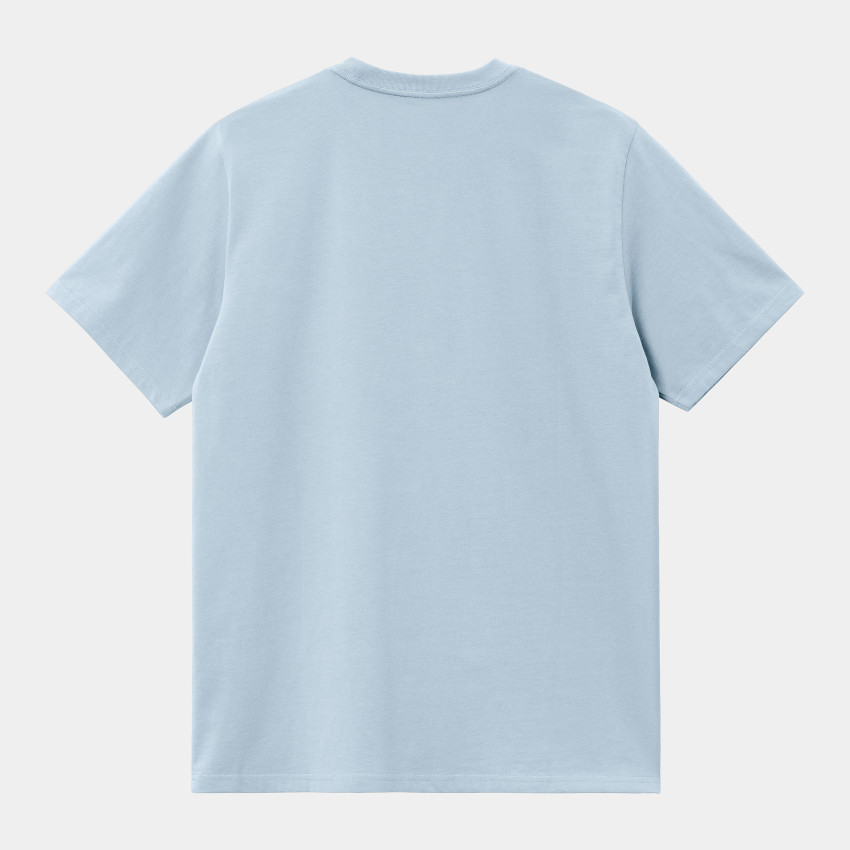 T-shirt Homme Carhartt Wip S/S AMERICAN SCRIPT Bleu ciel Cloane Vannes