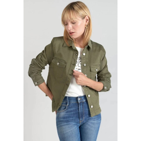 Veste Femme Le Temps des Cerises LILLY Kaki Cloane Vannes FLILLY00WLCOL 9071