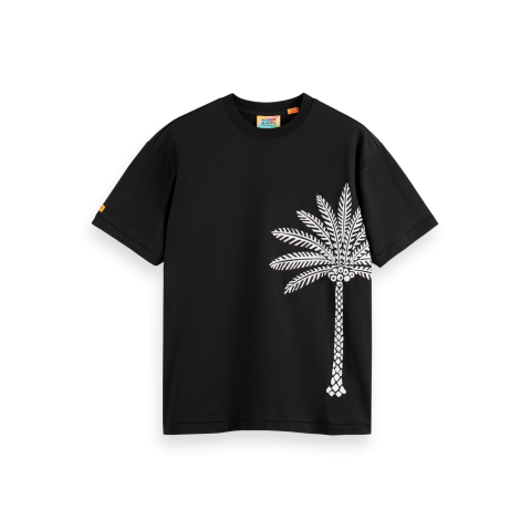 T-shirt Homme Scotch & Soda PALM TREE Noir Cloane Vannes