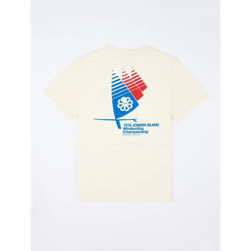 T-shirt Homme Jonsen Island CLASSIC WINDSURFER Crème Cloane Vannes
