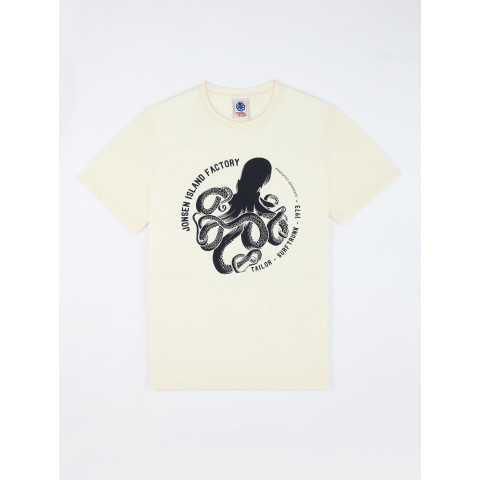 T-shirt Homme Jonsen Island CLASSIC ORIGIN Crème Cloane Vannes