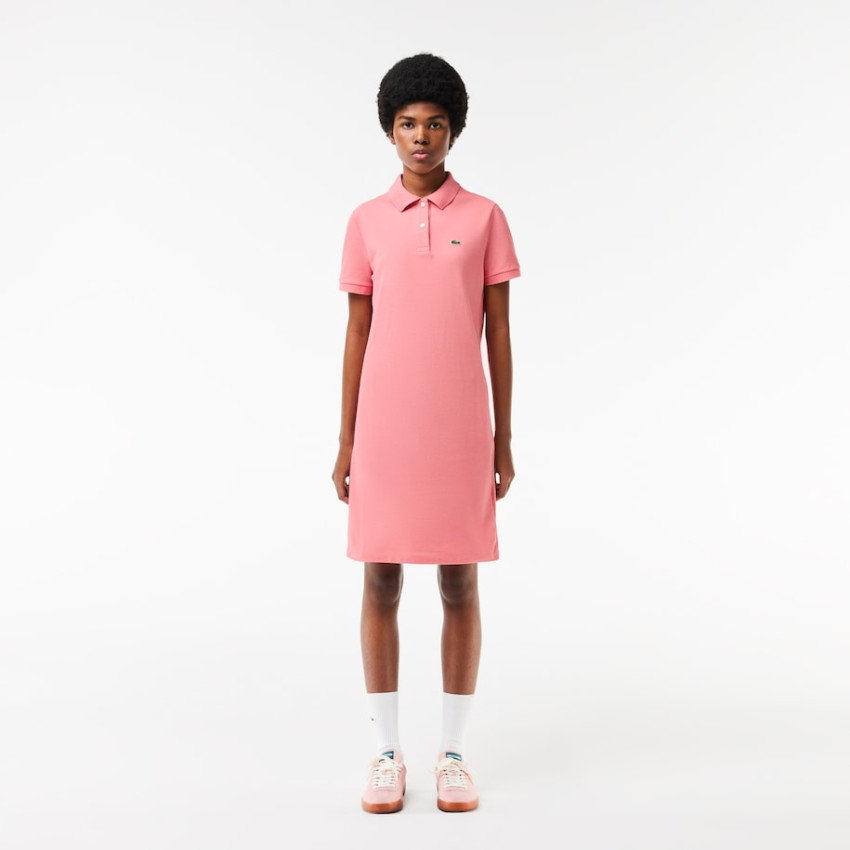 Robe Polo Femme Lacoste SLIM FIT Rose Cloane Vannes