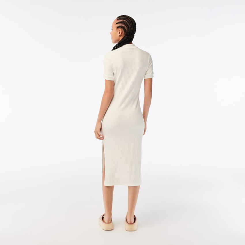 Robe Polo Femme Lacoste SLIM FIT Blanc Cloane Vannes