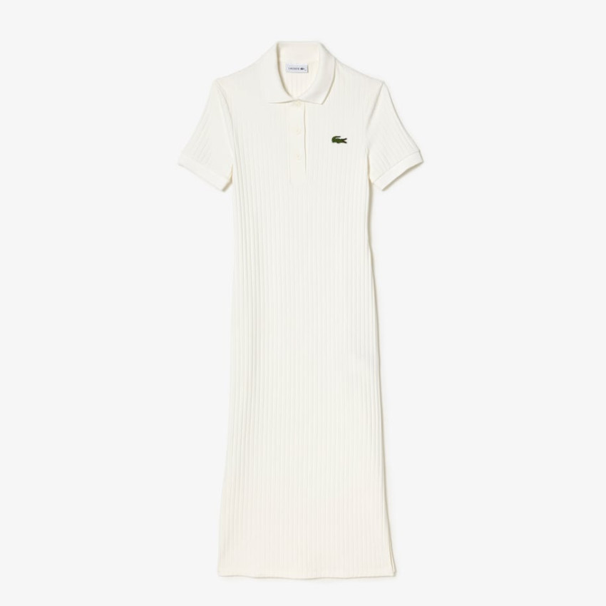 Robe Polo Femme Lacoste SLIM FIT Blanc Cloane Vannes