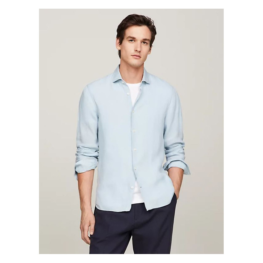 Chemise Homme Tommy Hilfiger GMD SOLID Bleu ciel Cloane Vannes MW0MW34640C1Y