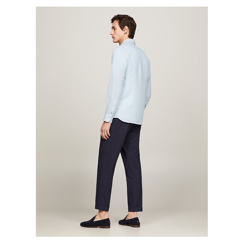 Chemise Homme Tommy Hilfiger GMD SOLID Bleu ciel Cloane Vannes MW0MW34640C1Y