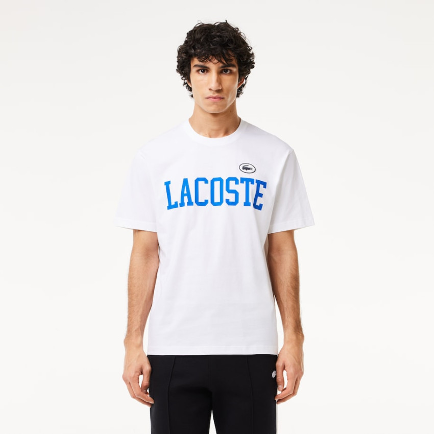 Tshirt Homme Lacoste Blanc Cloane Vannes TH7411-00-001