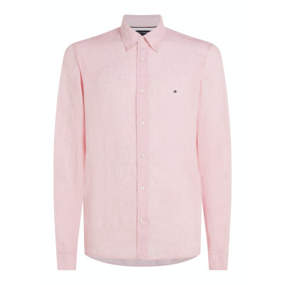 Chemise en lin Homme PIGMENT DYED Rose Cloane Vannes MW0MW34602TJF