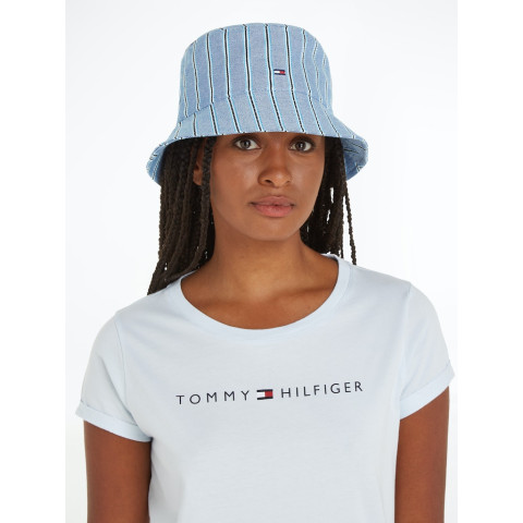 Bob Femme Tommy Hilfiger ESSENTIAL Bleu ciel Cloane Vannes AW0AW160510G0